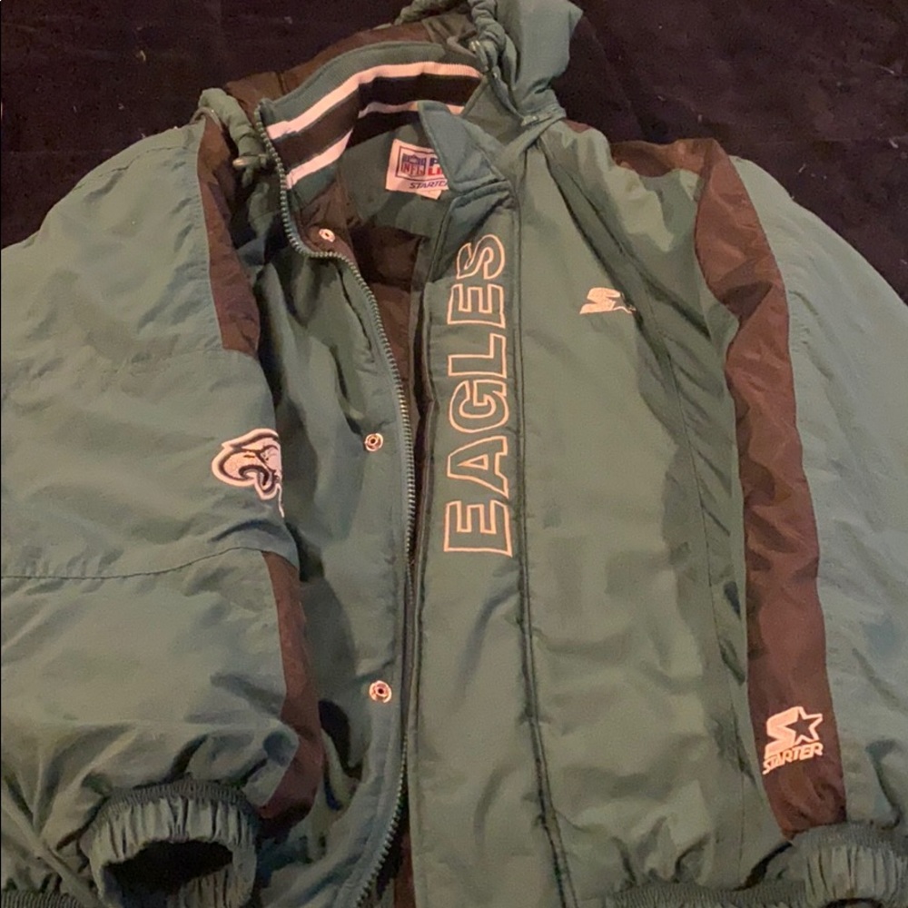 Eagles Starter Jacket Large